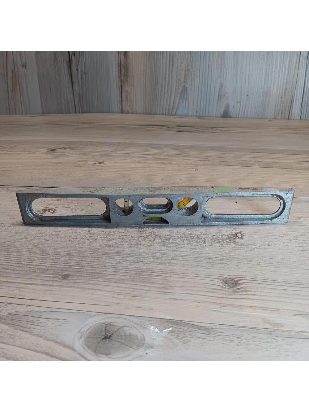 Vintage Metal Spirit Level Tool for Accurate Measurements
